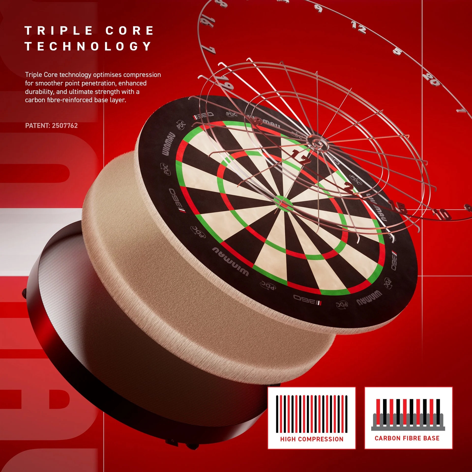Winmau Blade 360 Profesyonel Dart Tahtası