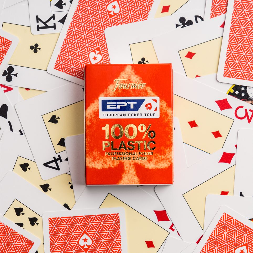 EPT Bicycle Europeen Poker Tour Oyun Kartı-kırmızı deste