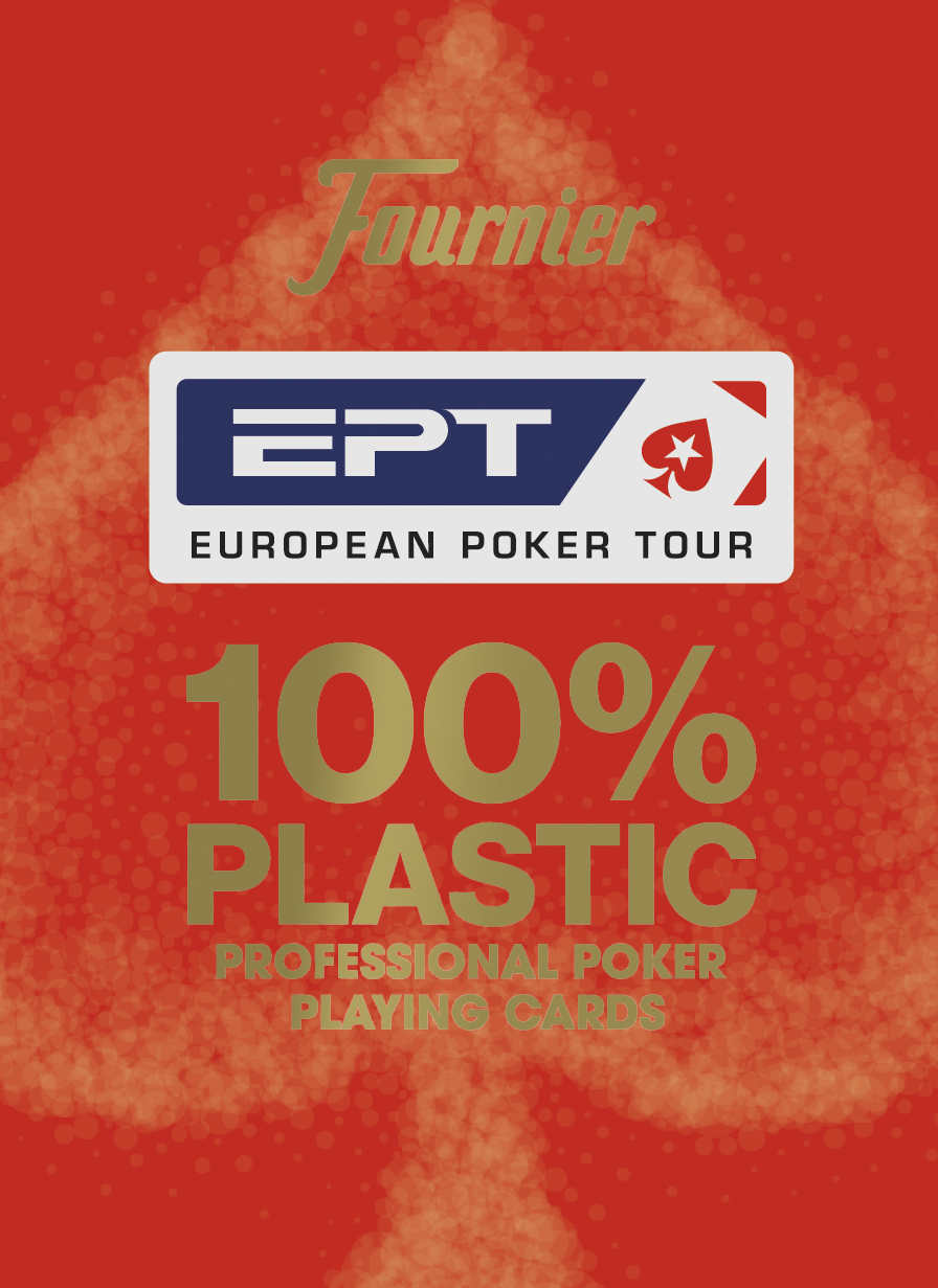 EPT Bicycle Europeen Poker Tour Oyun Kartı-kırmızı deste