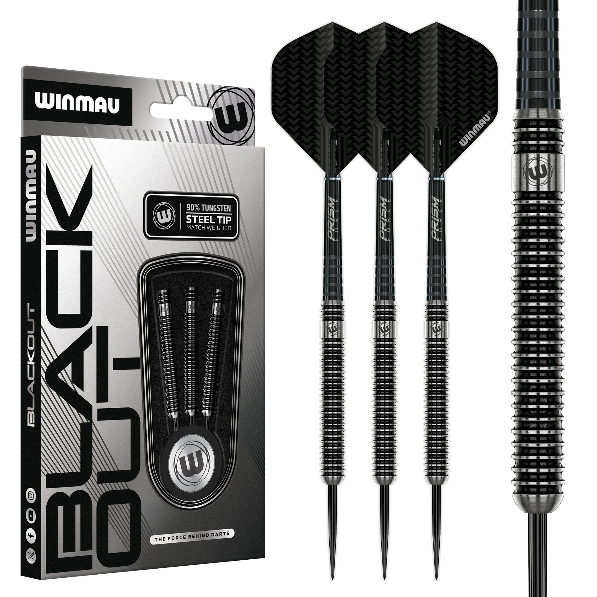 Winmau Blackout %90 Tungsten Dart Oku