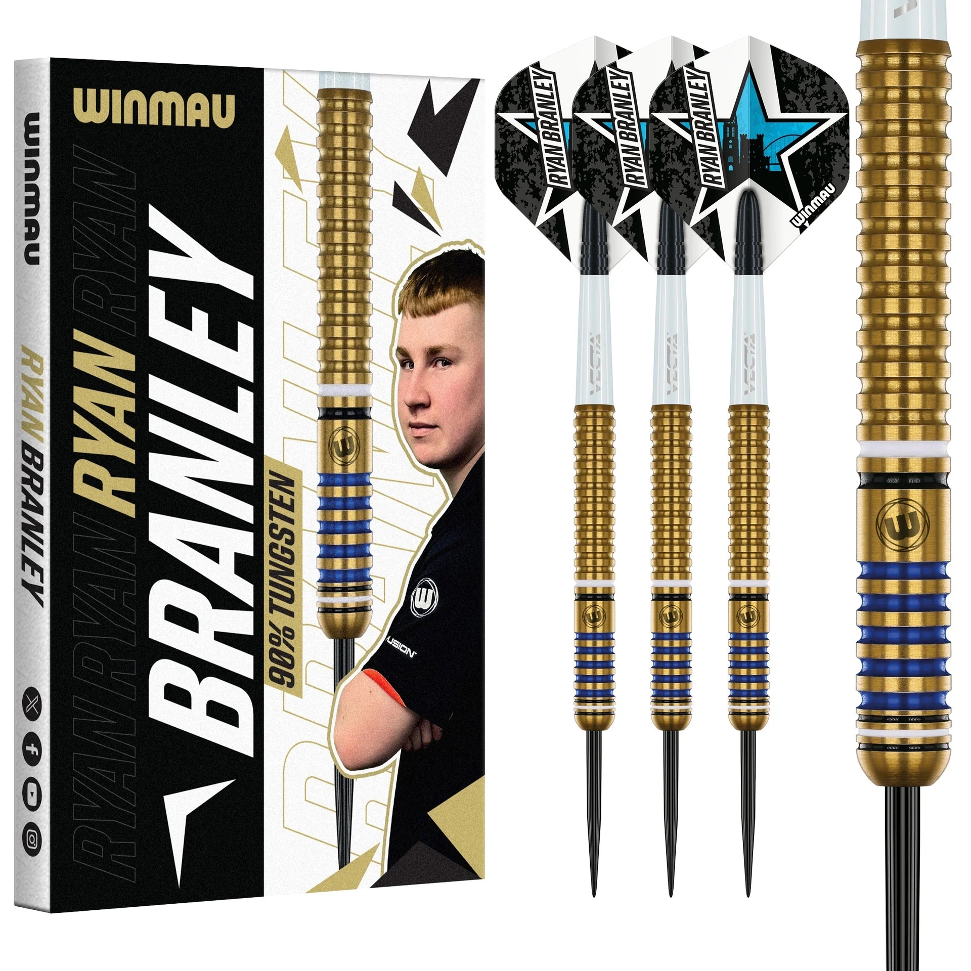 Winmau Ryan Branley Tungsten Çelik Uçlu Dart Oku 23gr