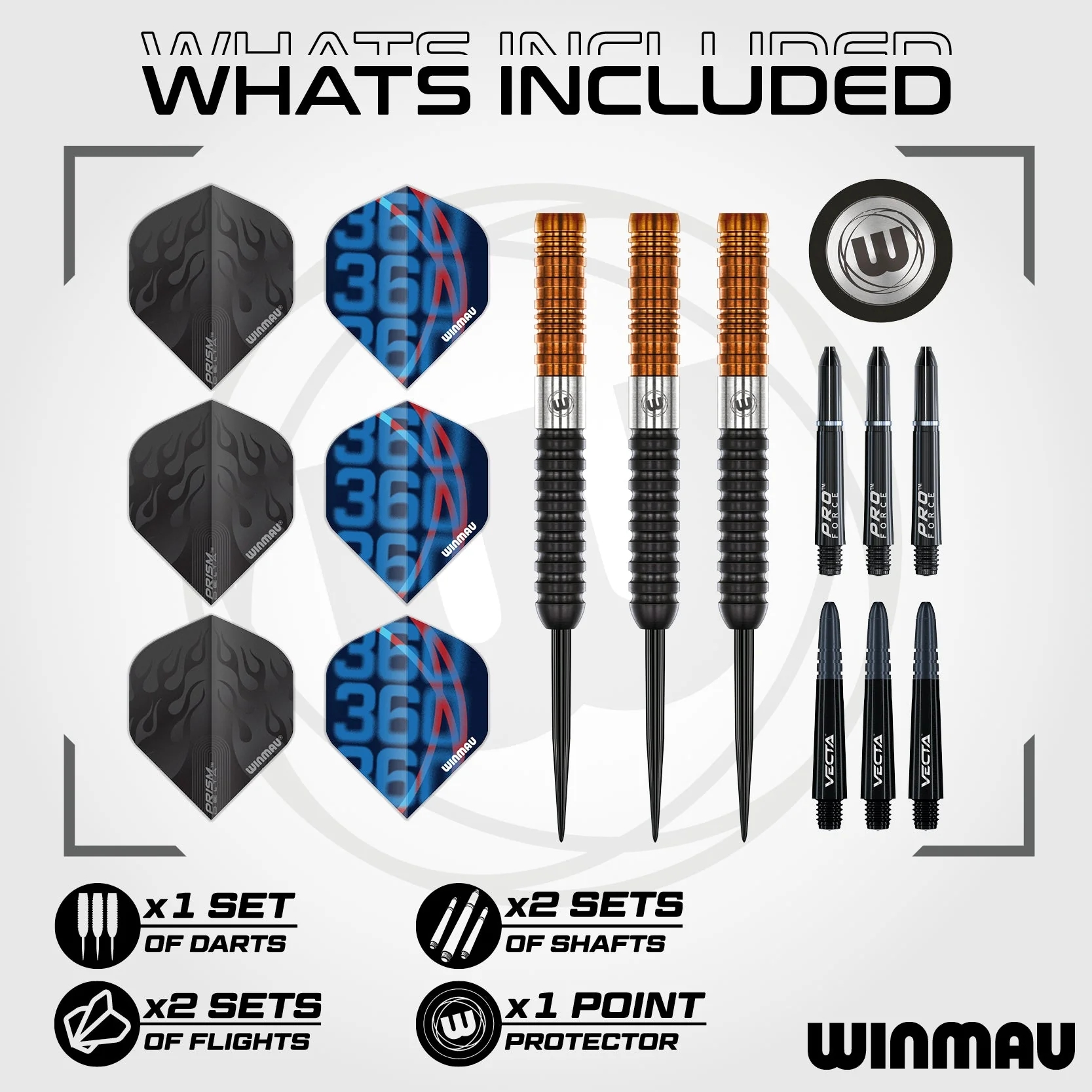 Winmau Ben Townley Tungsten Çelik Uçlu Dart Oku 23gr