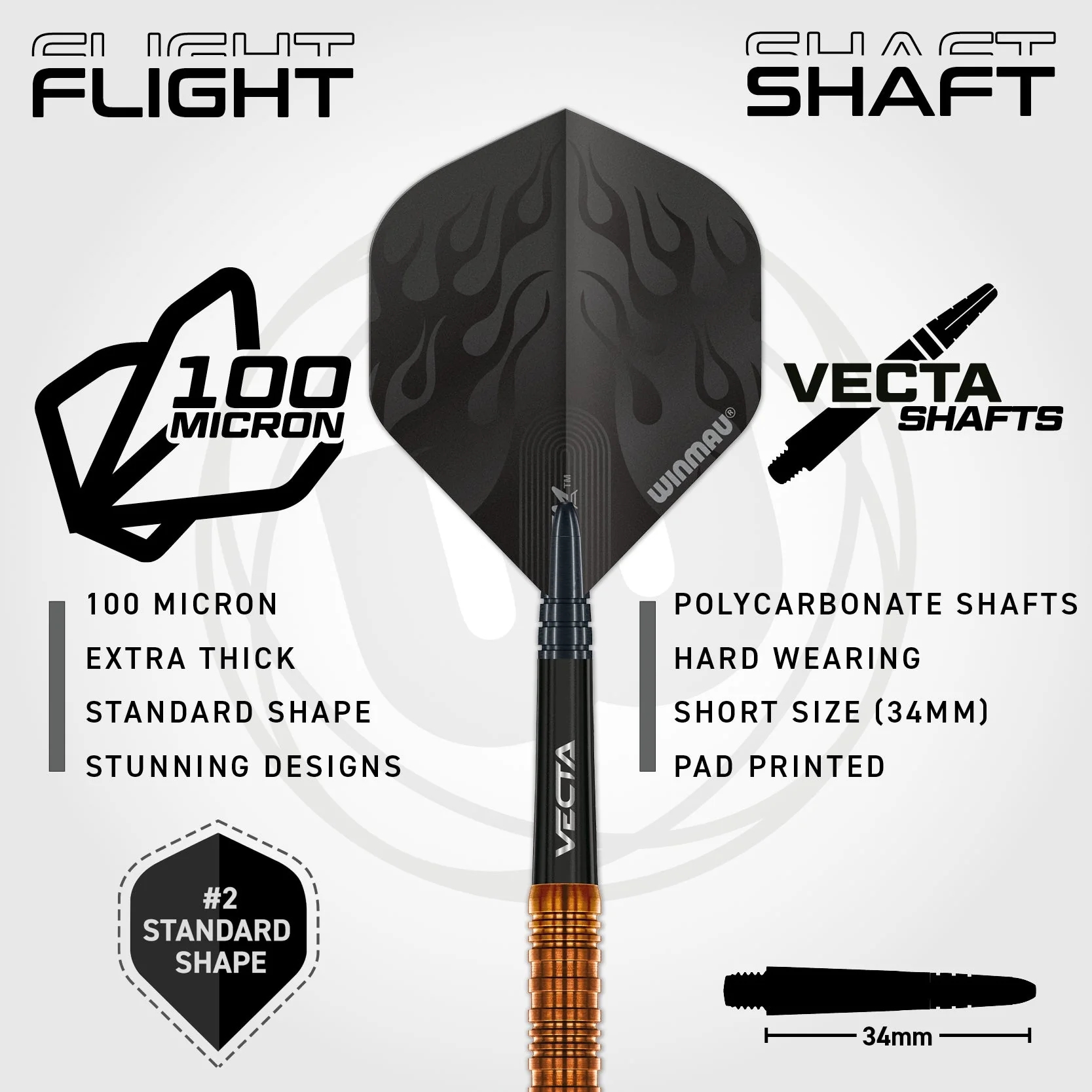 Winmau Ben Townley Tungsten Çelik Uçlu Dart Oku 23gr