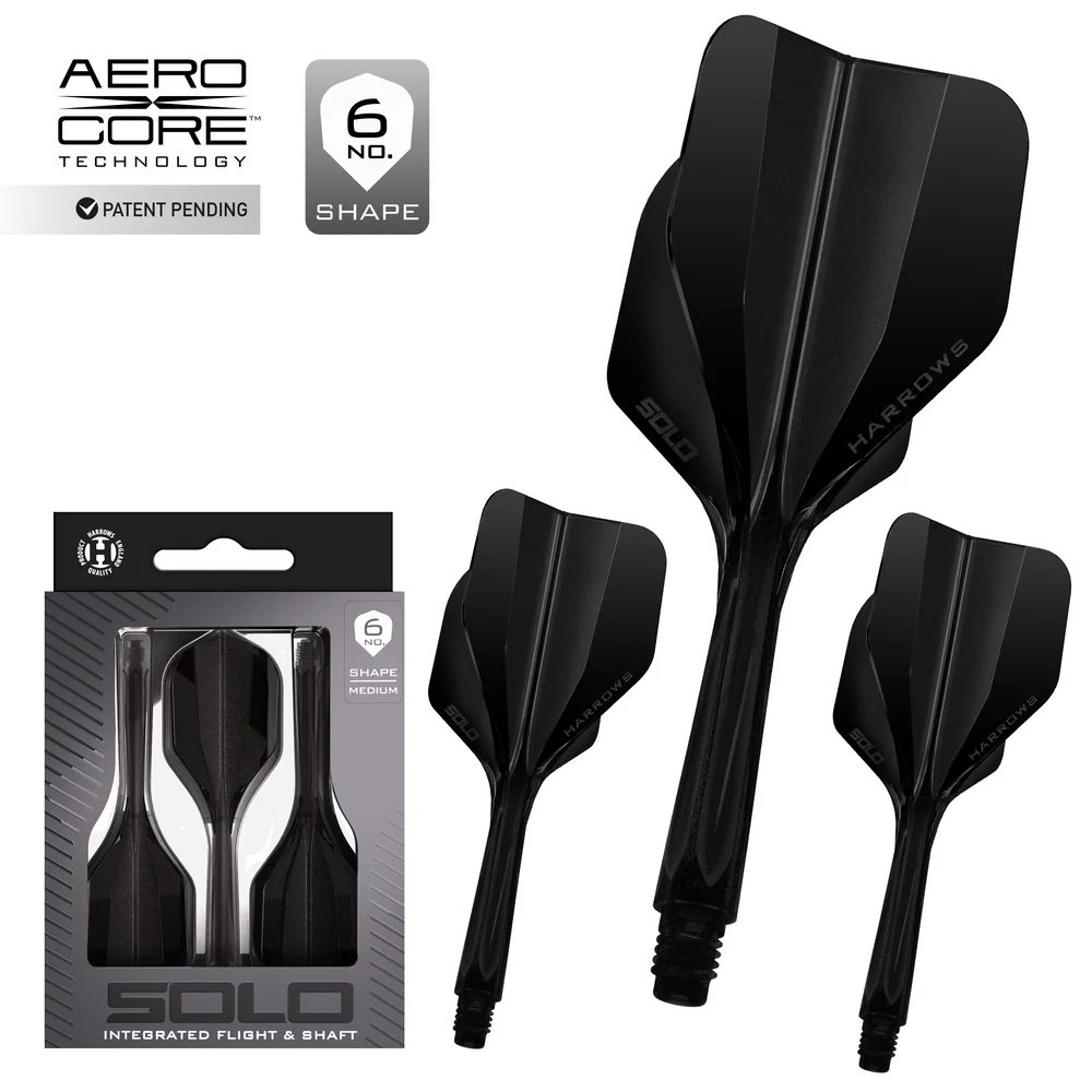 Harrows Solo: Integrated Flight and Shaft - Black