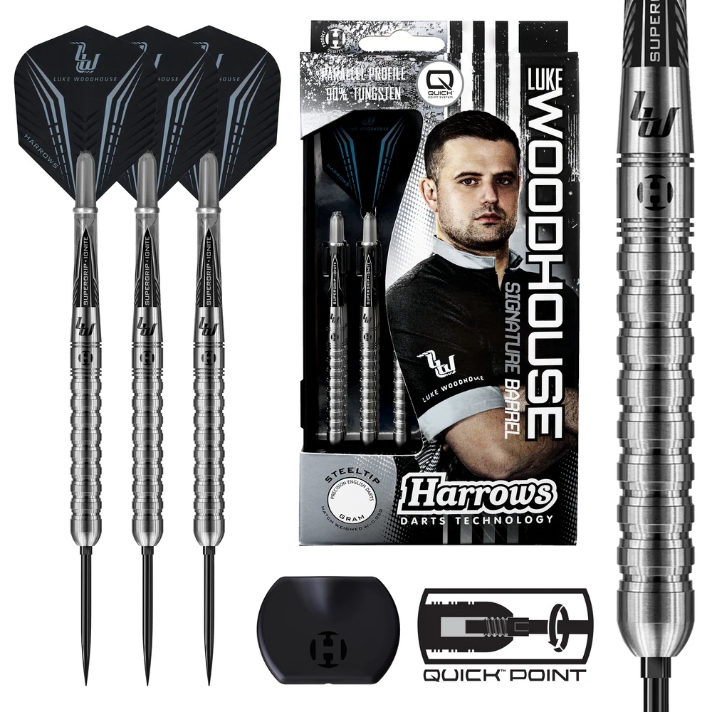 Harrows Luke Woodhouse 90% Quick Point Dart Oku