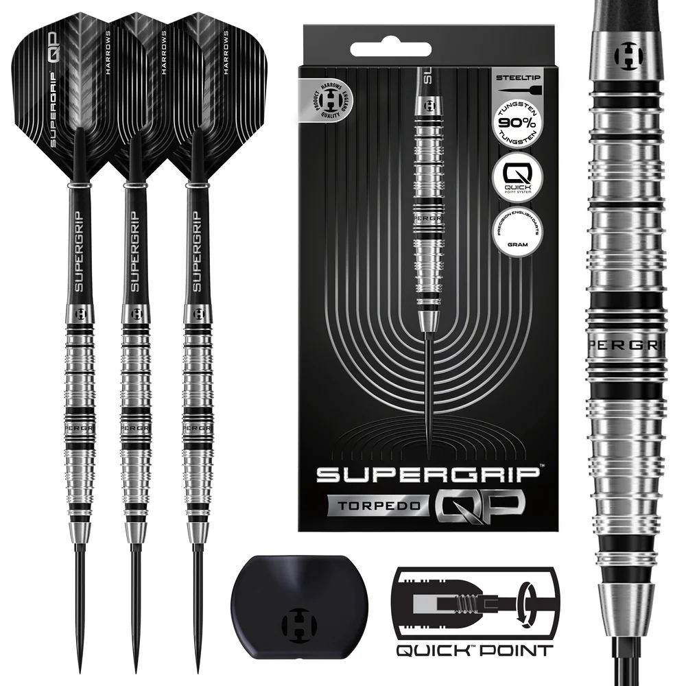 Harrows Supergrip QP Torpedo 90% Quick Point Dart Oku