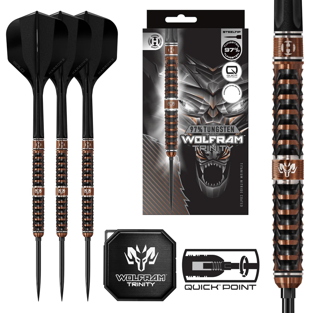 Harrows Wolfram Trinity 97% Quick Point Dart Oku
