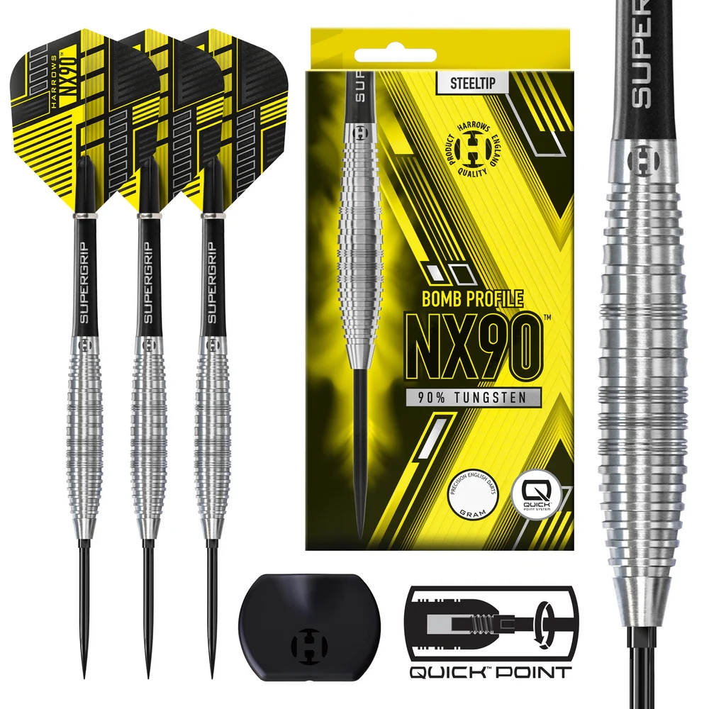 Harrows NX90 Bomb 90% Quick Point Dart Oku