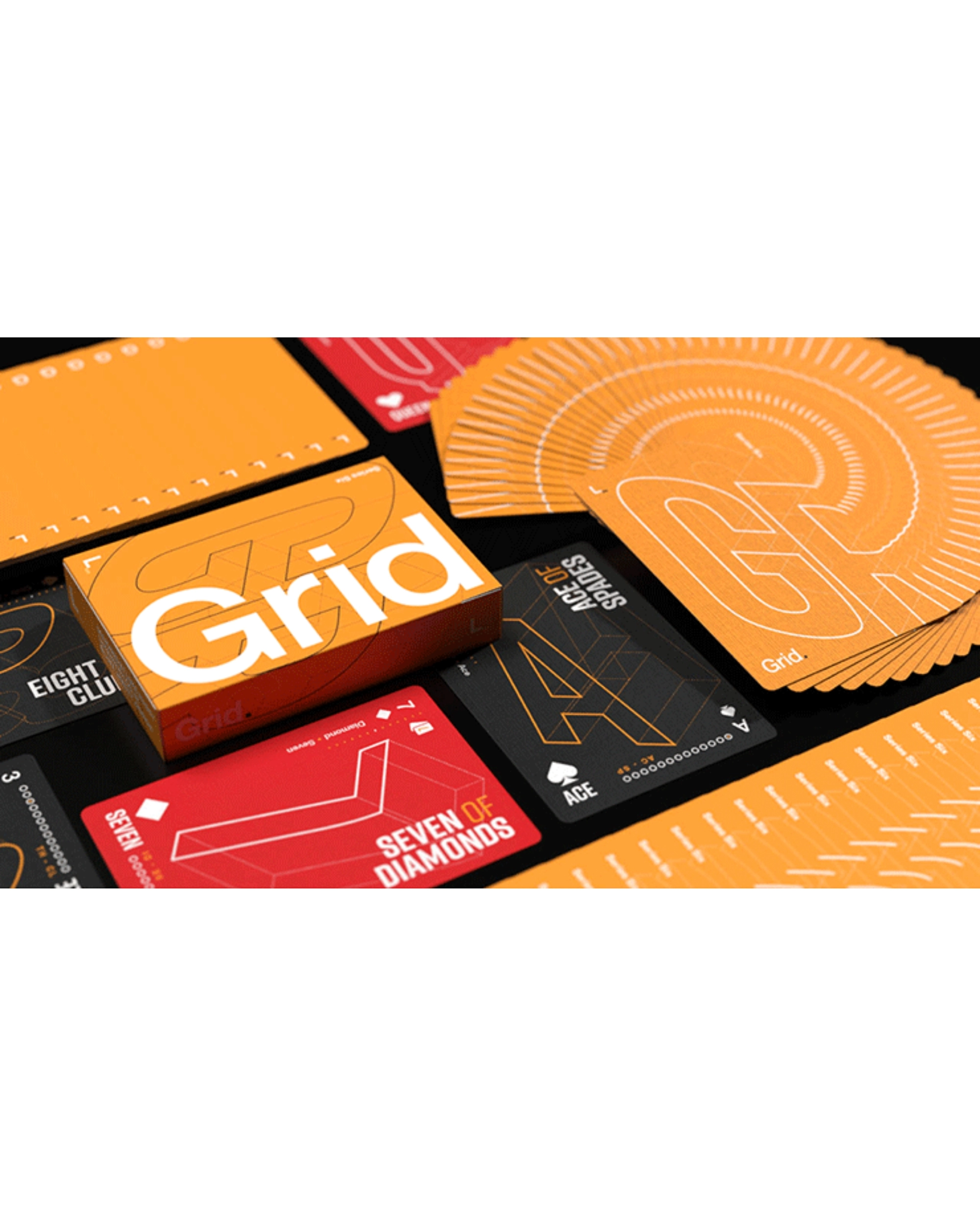 Grid Series Six Typographic Oyun Kartı