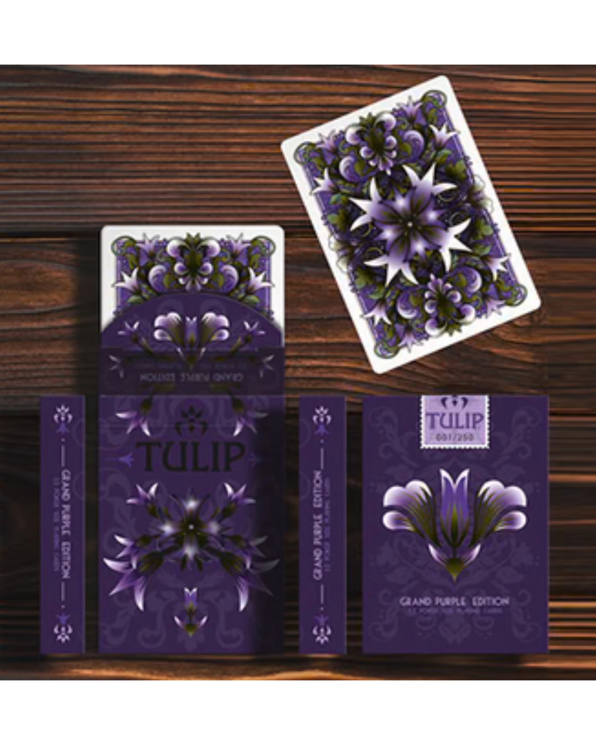 Grand Tulip Purple Oyun Kartı by Dutch Card House Company
