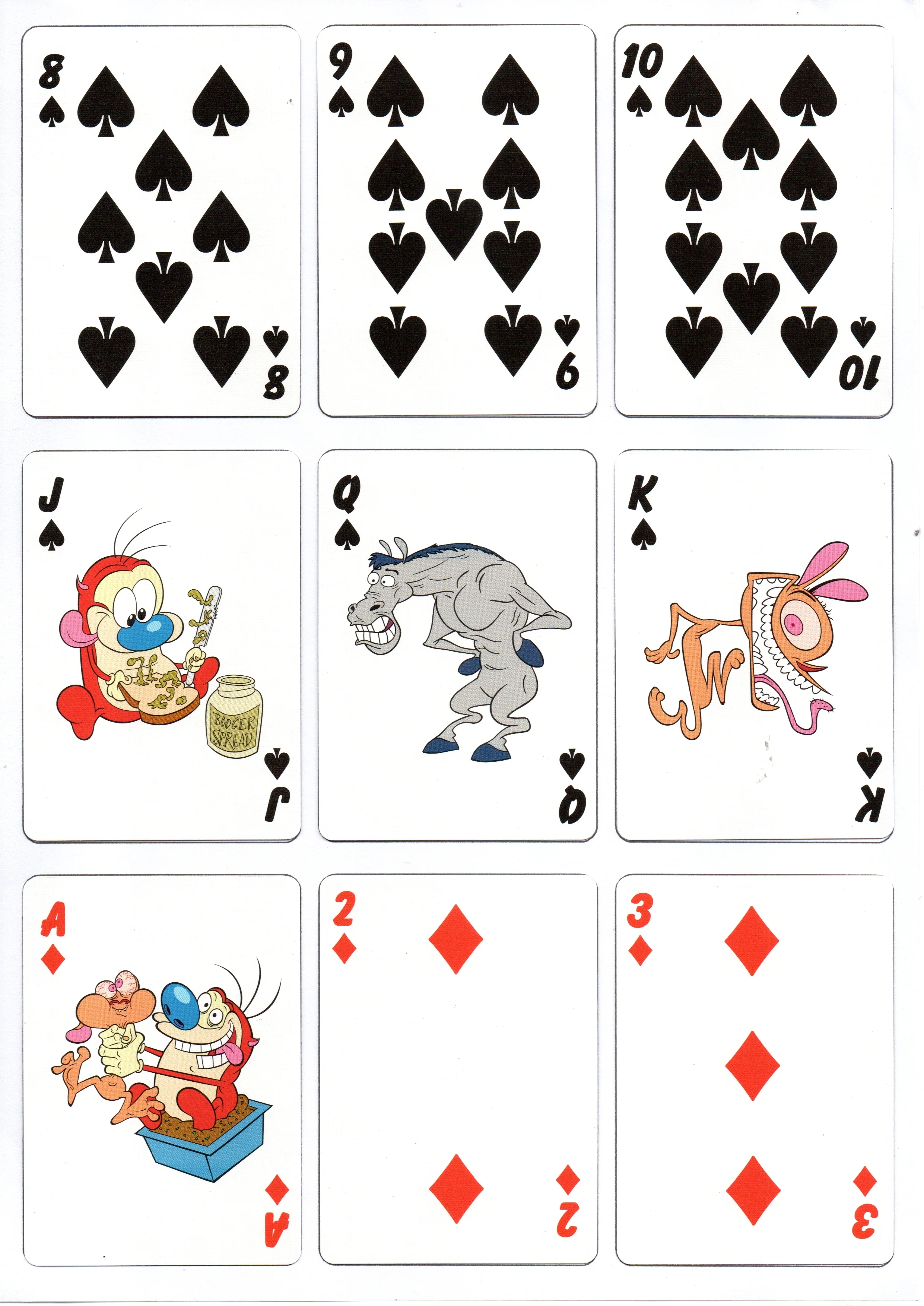 Fontaine Nickelodeon: Ren and Stimpy Oyun Kartı