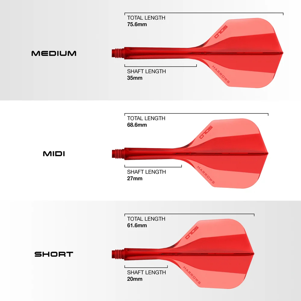 Harrows Solo: Integrated Flight and Shaft - Red                          