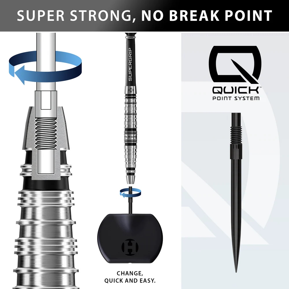 Harrows Supergrip QP Torpedo 90% Quick Point Dart Oku