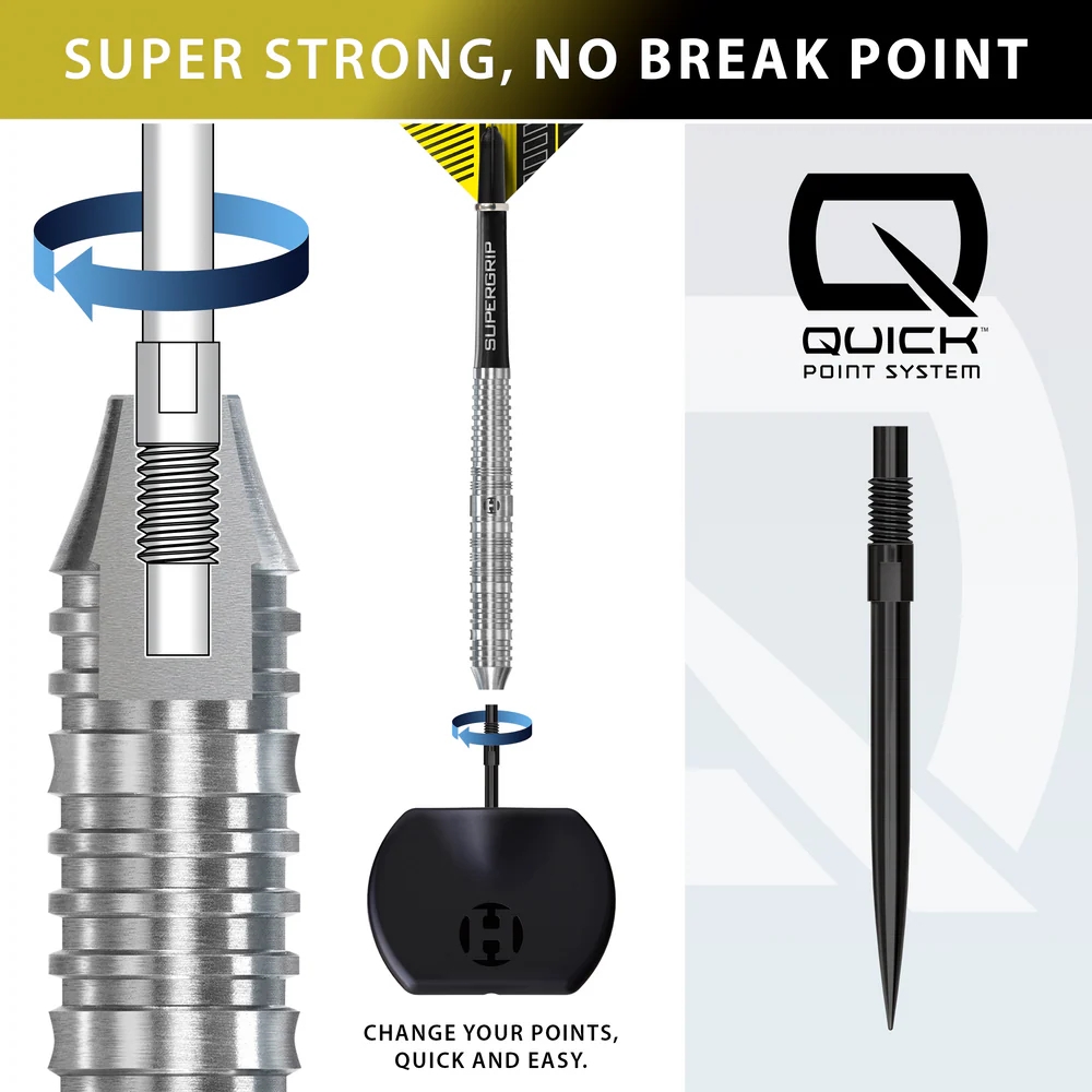 Harrows NX90 Parallel 90% Quick Point Dart Oku
