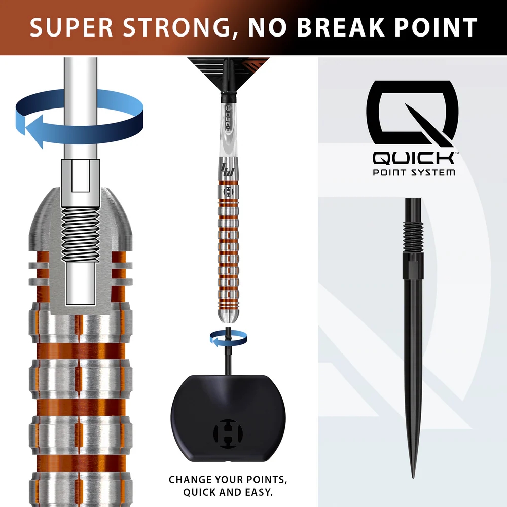 Harrows Luke Woodhouse 90% Series 2 Quick Point Dart Oku