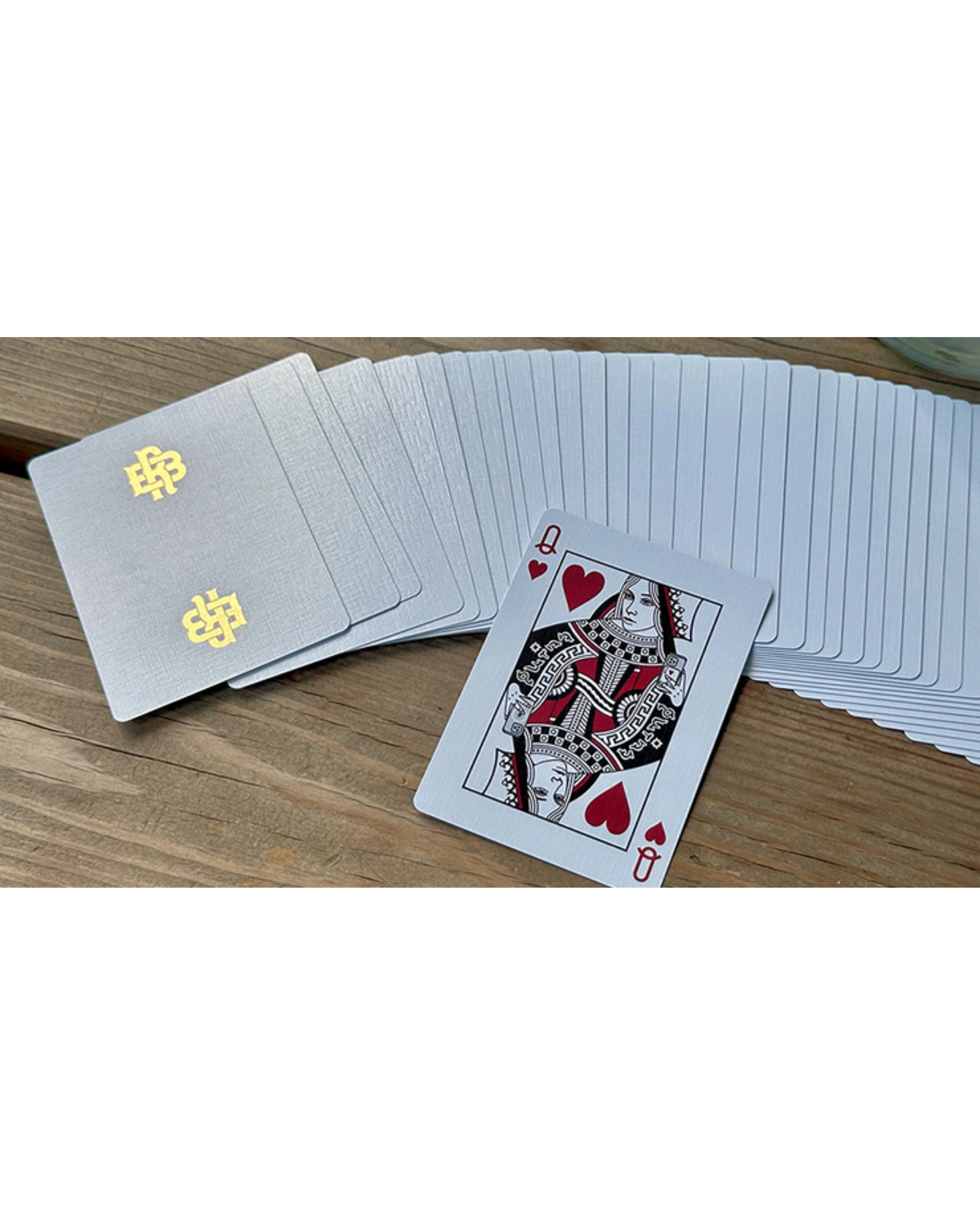 Gold Foil Monogram Oyun Kartı