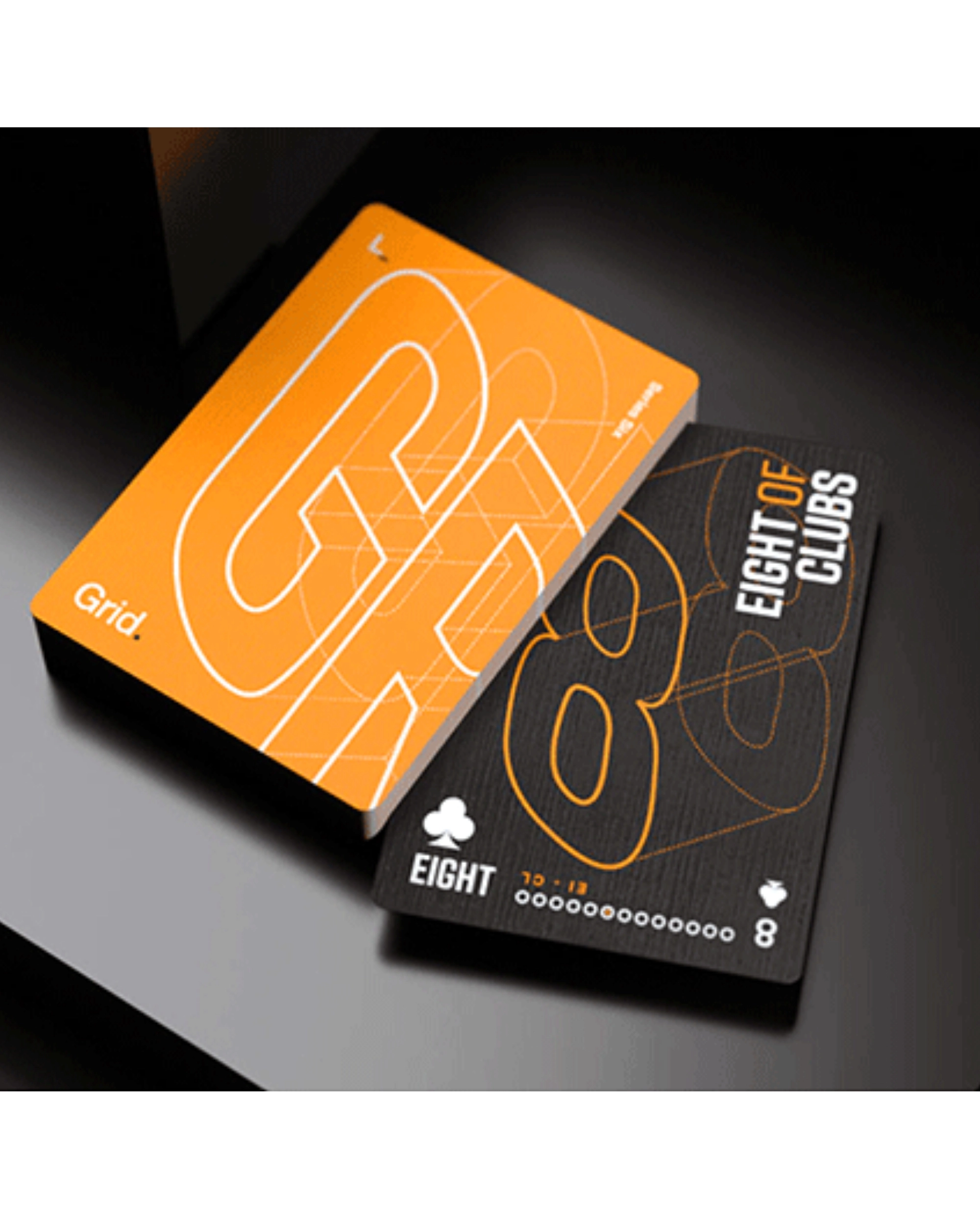 Grid Series Six Typographic Oyun Kartı