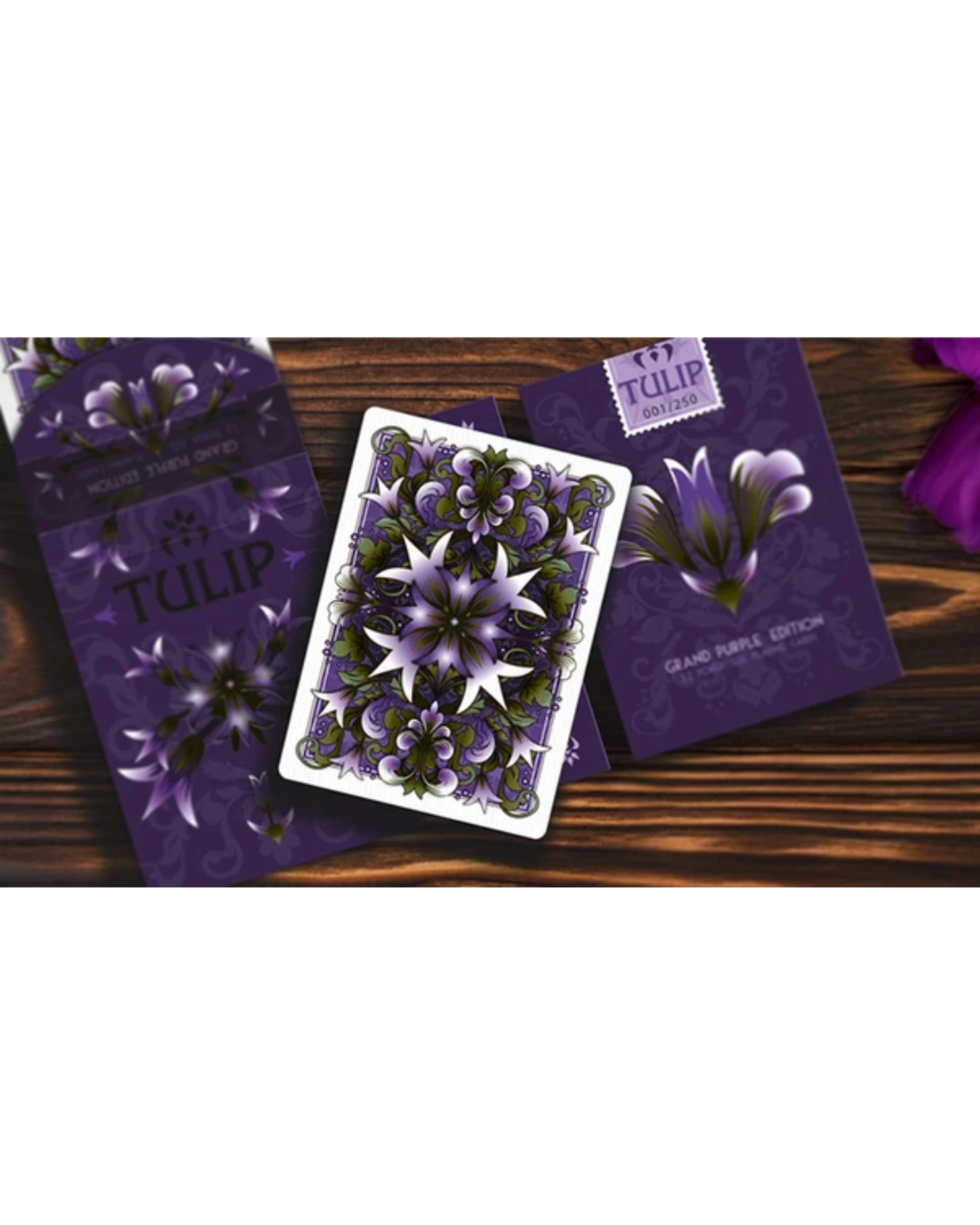 Grand Tulip Purple Oyun Kartı by Dutch Card House Company