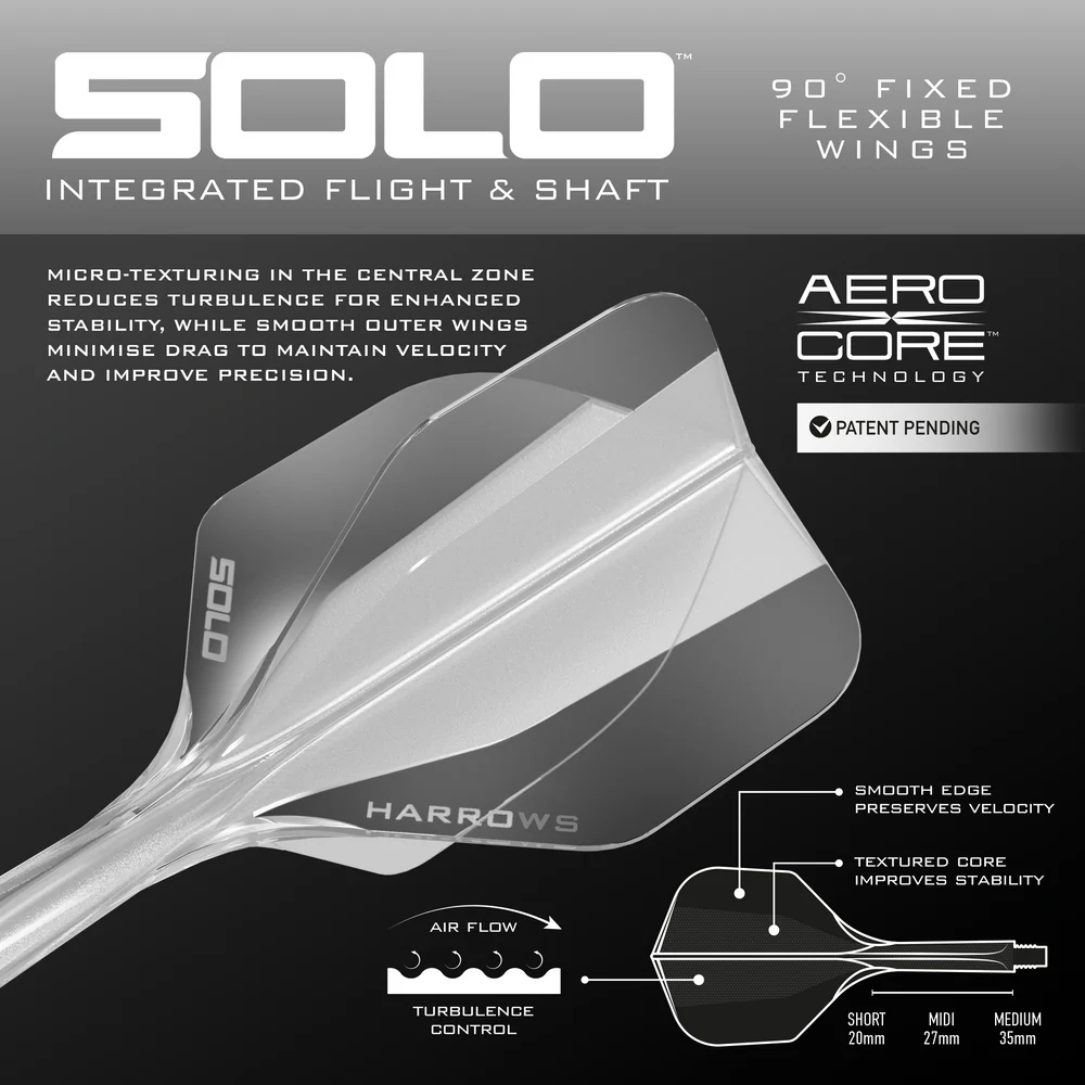 Harrows Solo: Integrated Flight and Shaft - Clear               