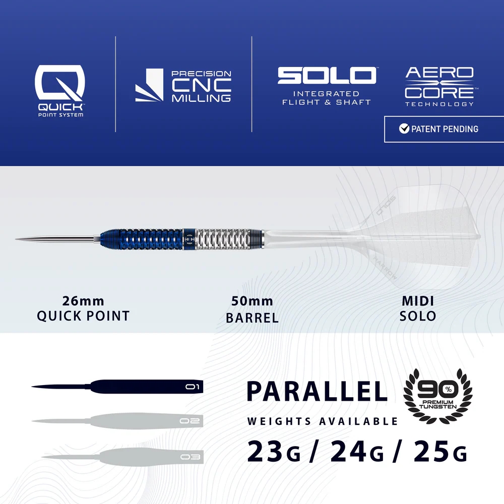 Harrows Geo 01 90% Quick Point Dart Oku