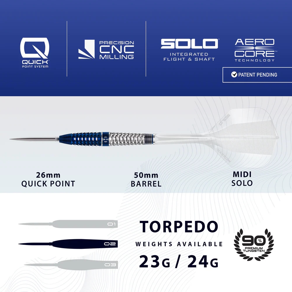 Harrows Geo 02 90% Quick Point Dart Oku