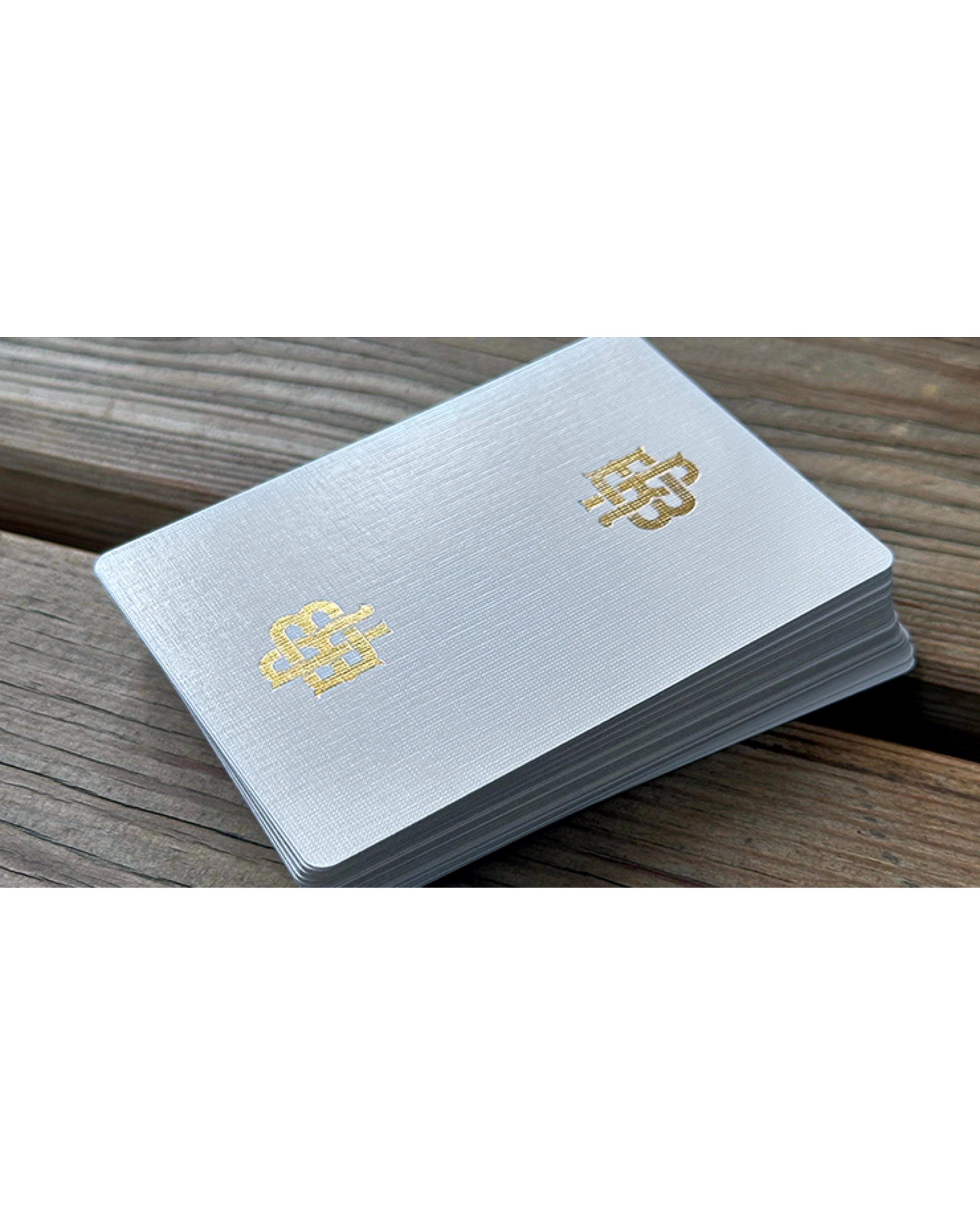 Gold Foil Monogram Oyun Kartı