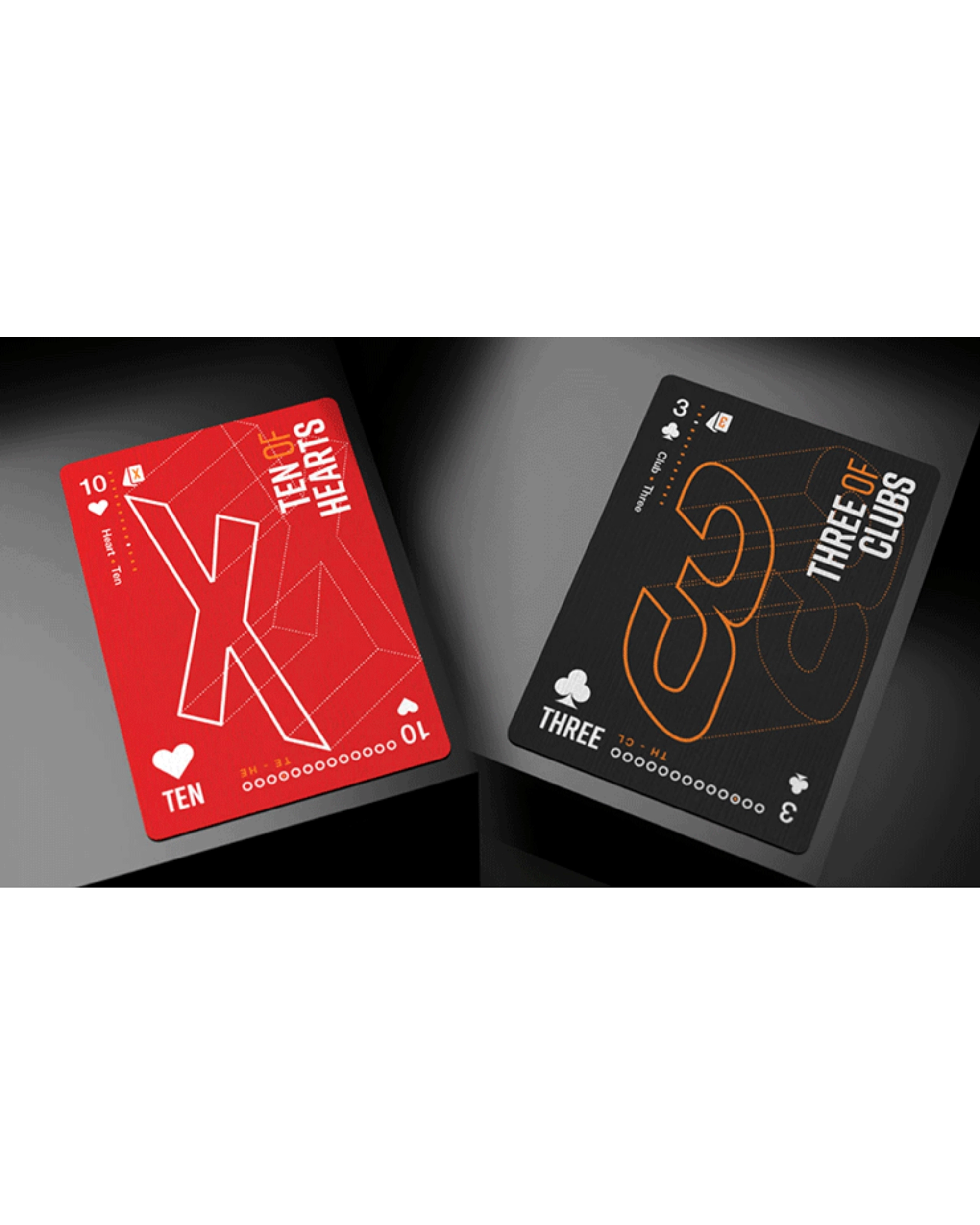 Grid Series Six Typographic Oyun Kartı
