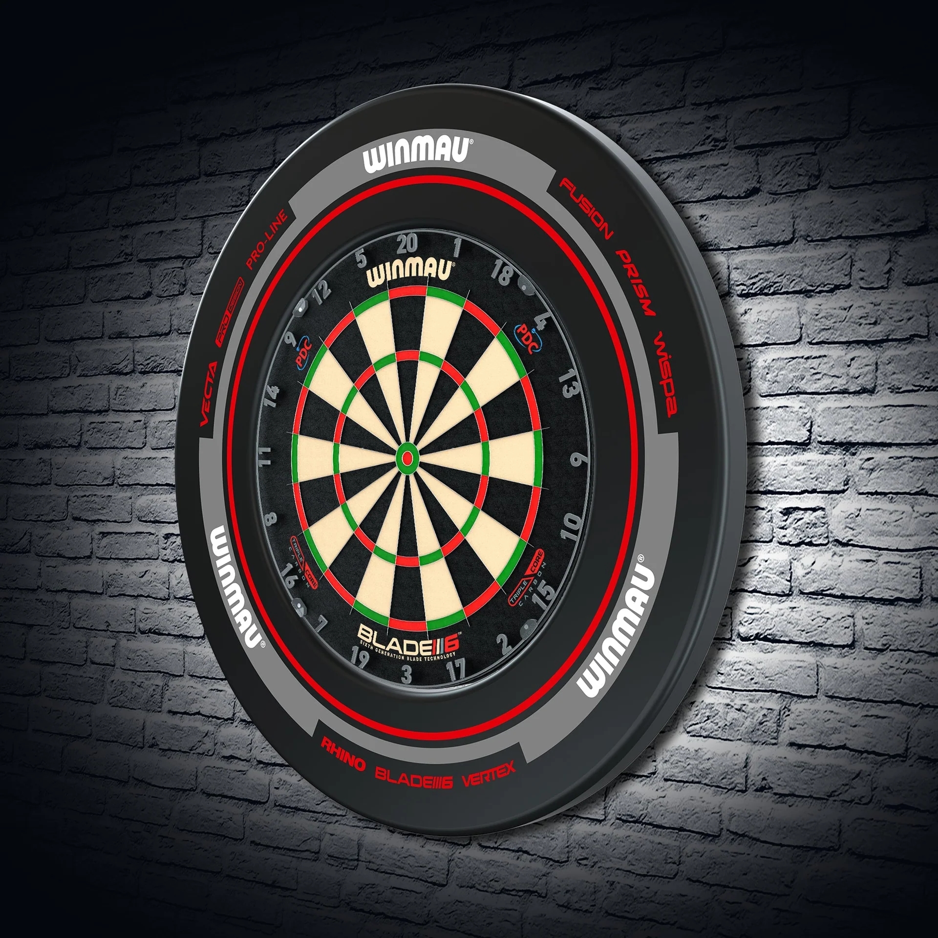 Advance Black/Red Dartboard Surround