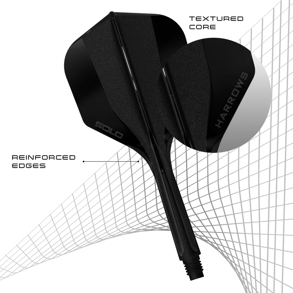 Harrows Solo: Integrated Flight and Shaft - Black
