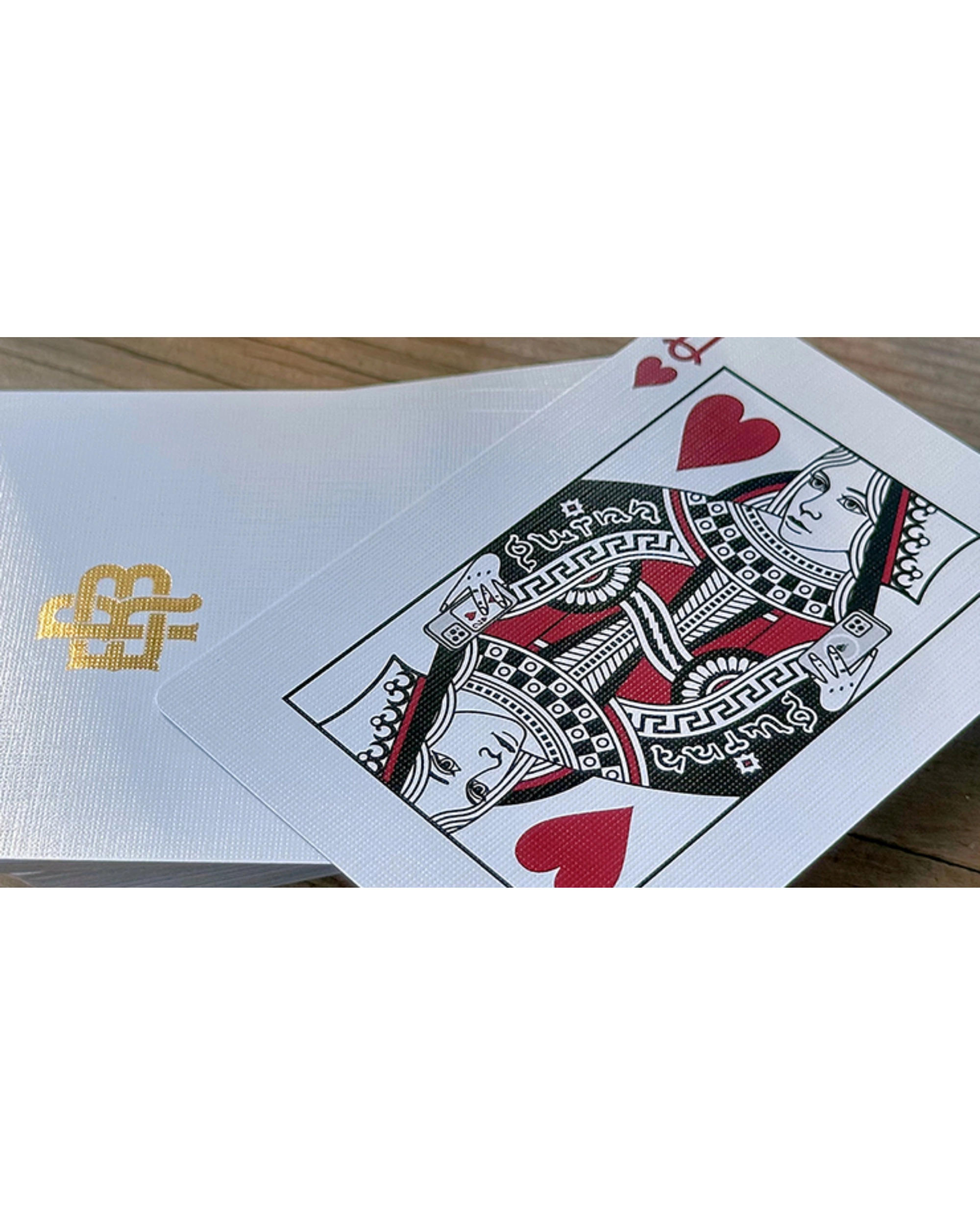 Gold Foil Monogram Oyun Kartı