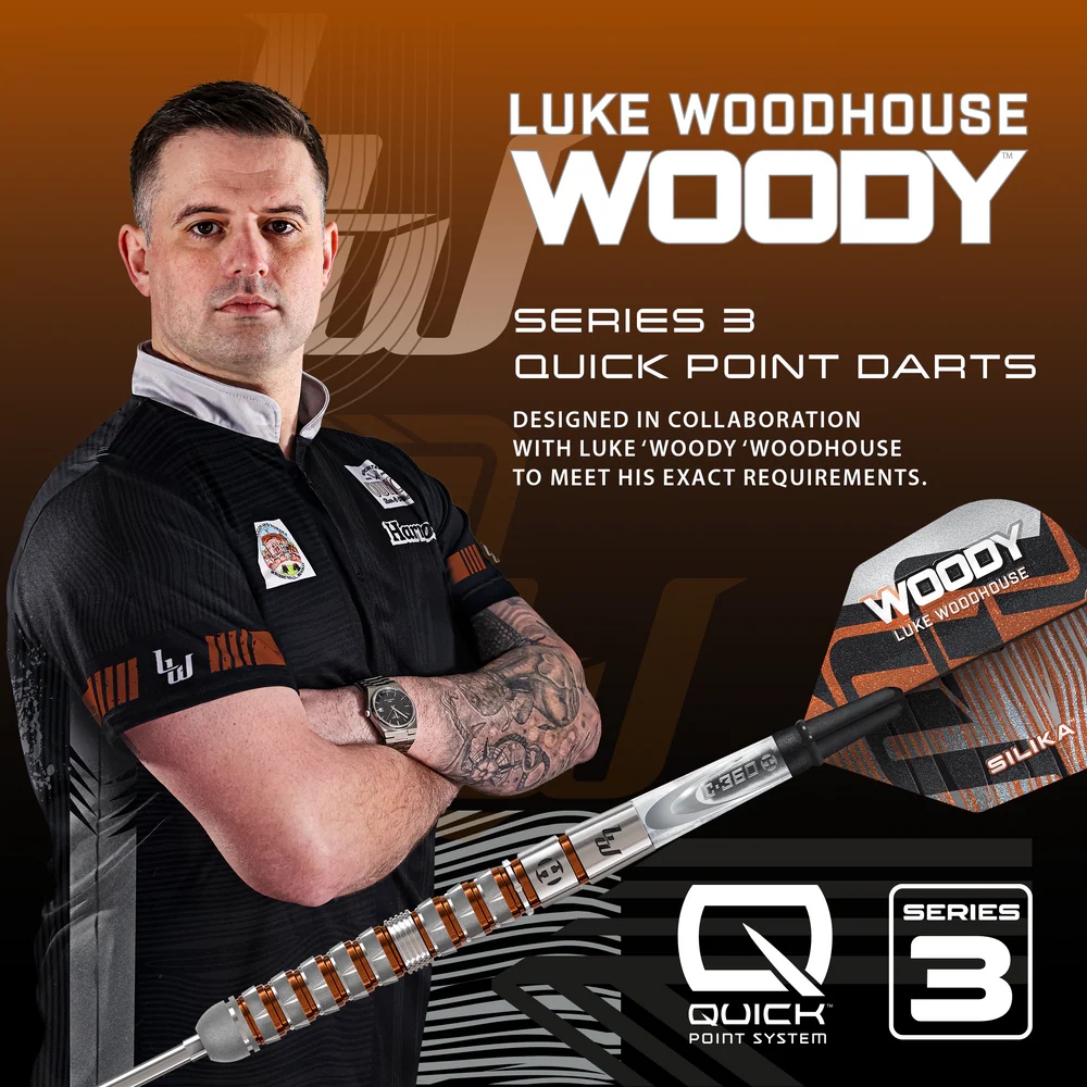 Harrows Luke Woodhouse 90% Series 3 Quick Point Dart Oku