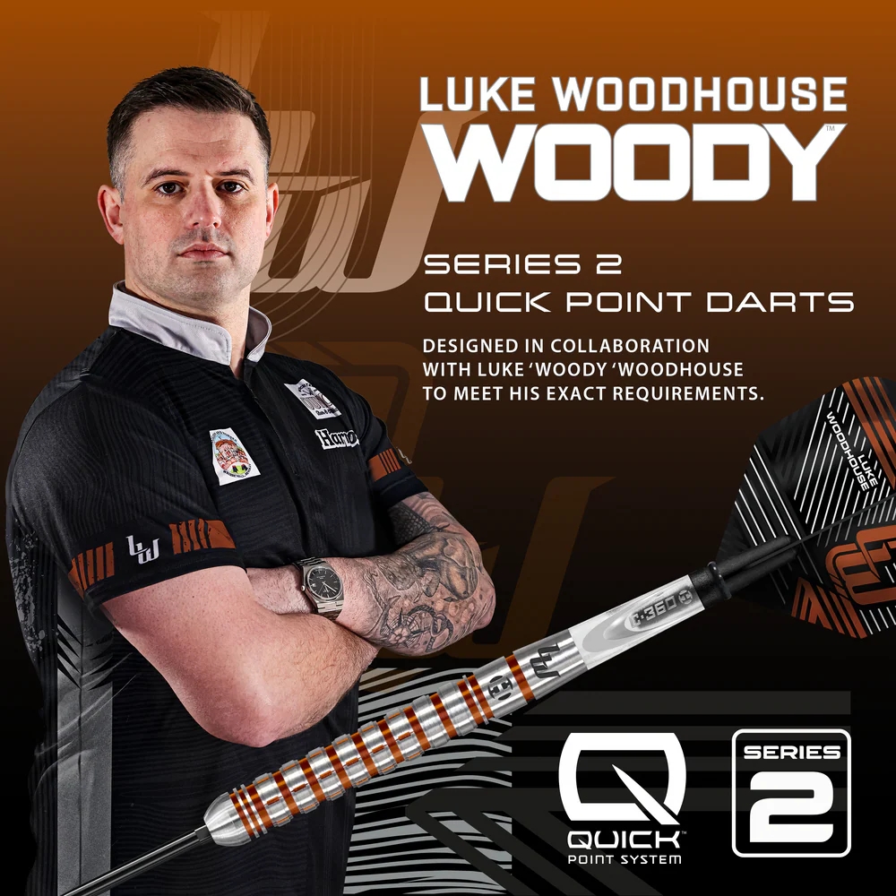 Harrows Luke Woodhouse 90% Series 2 Quick Point Dart Oku