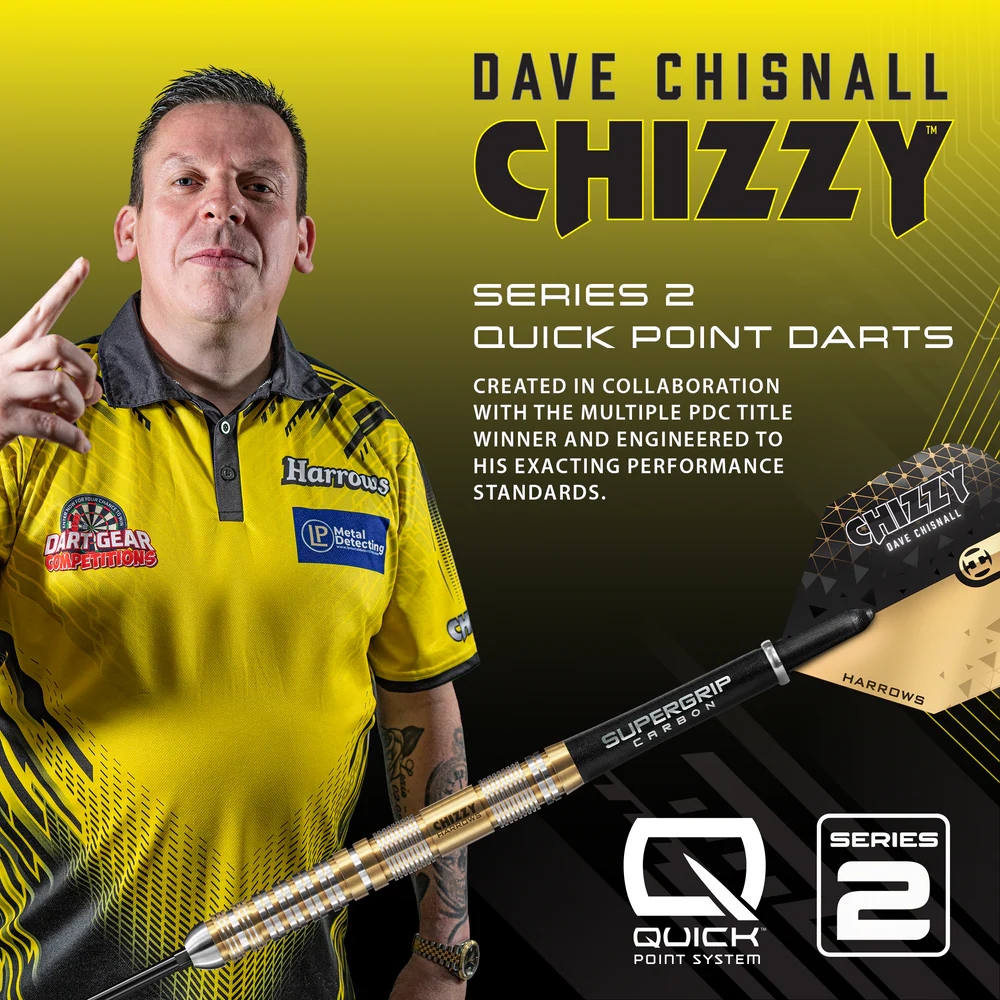 Harrows Chizzy 90% Series 2 Quick Point Dart Oku