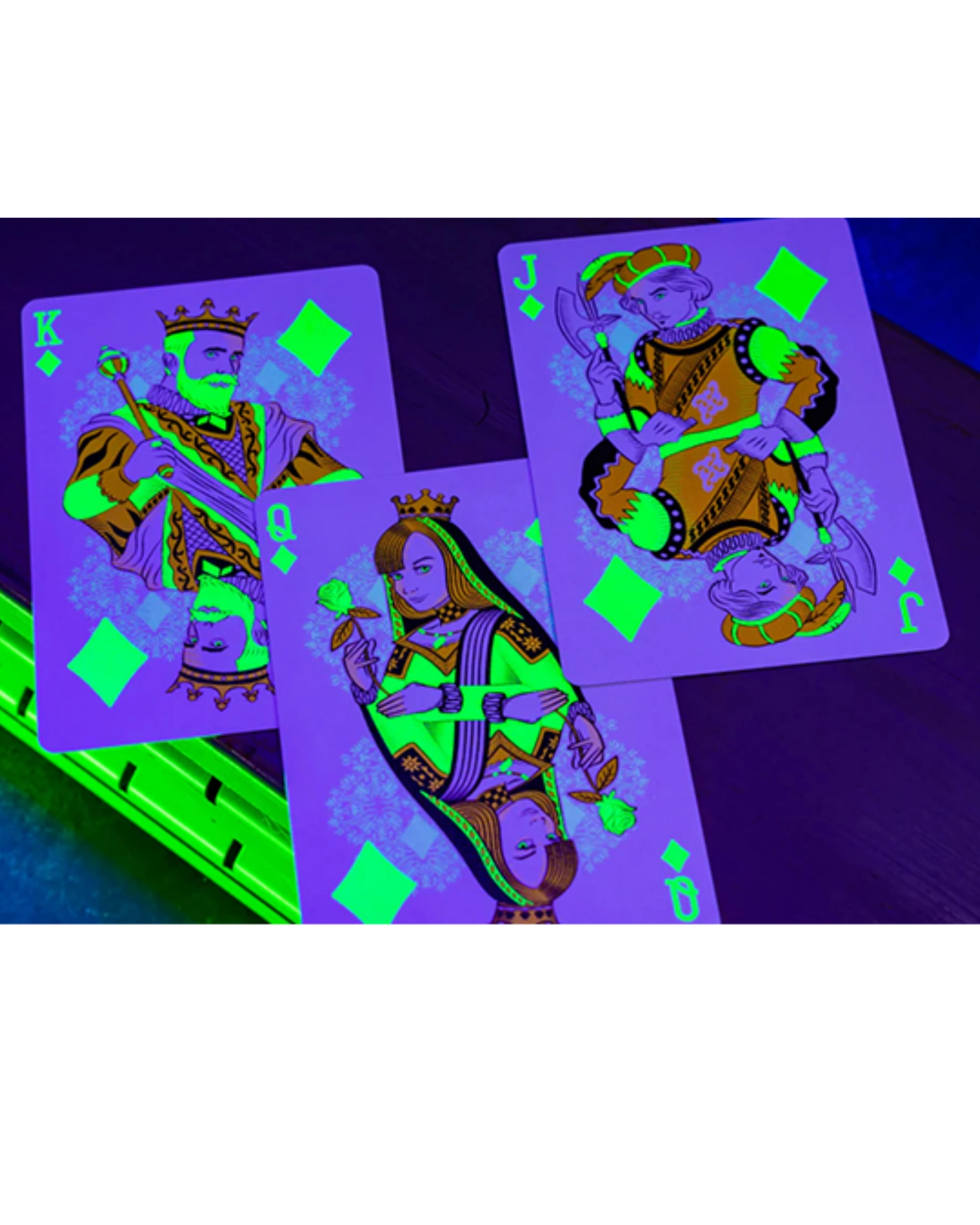 Bicycle | Neon Rider Back Green-Glo Oyun Kartı