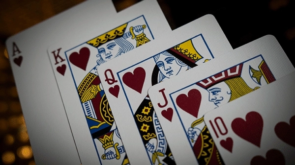 Cherry Casino House Deck (Monte Carlo Black and Gold) Playing Cards