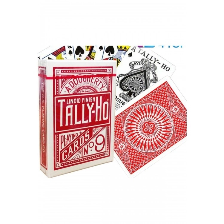 TALLY-HO Circle Back Kırmızı Oyun Kartları