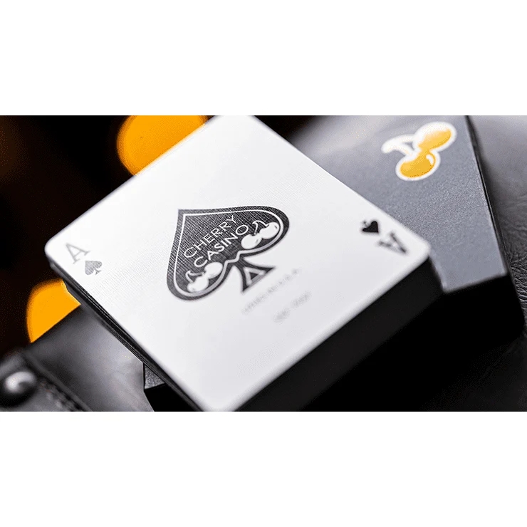 Cherry Casino House Deck (Monte Carlo Black and Gold) Playing Cards