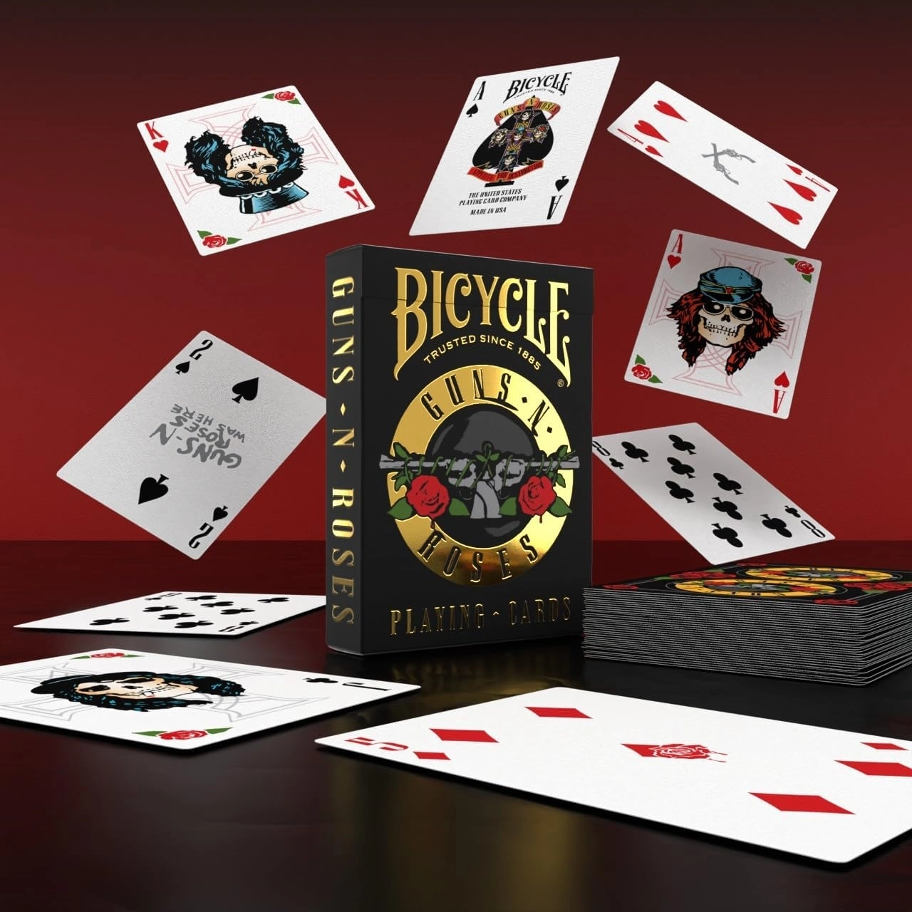 Bicycle Guns N' Roses Oyun Kartı - DERYA BİLARDO
