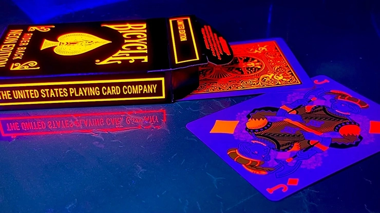 Bicycle Neon Solar-Orange Rider Back Oyun Kartı