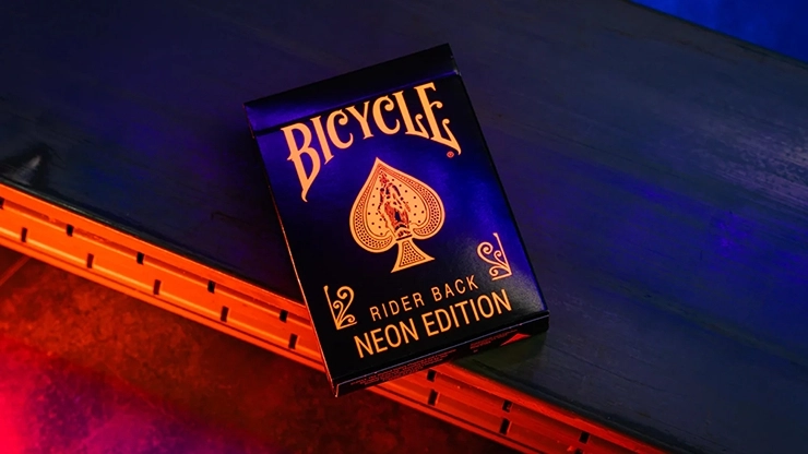 Bicycle Neon Solar-Orange Rider Back Oyun Kartı