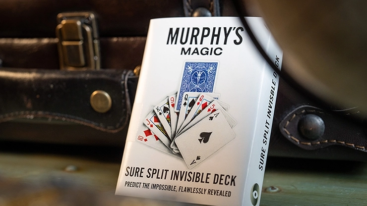 SURE SPLIT Invisible Deck Bicycle (Blue) by Murphy’s Magic