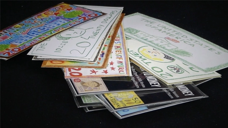 Instant Paper to Money Kid Version (Dollar) by Miguel Pizarro and Crazy Jokers