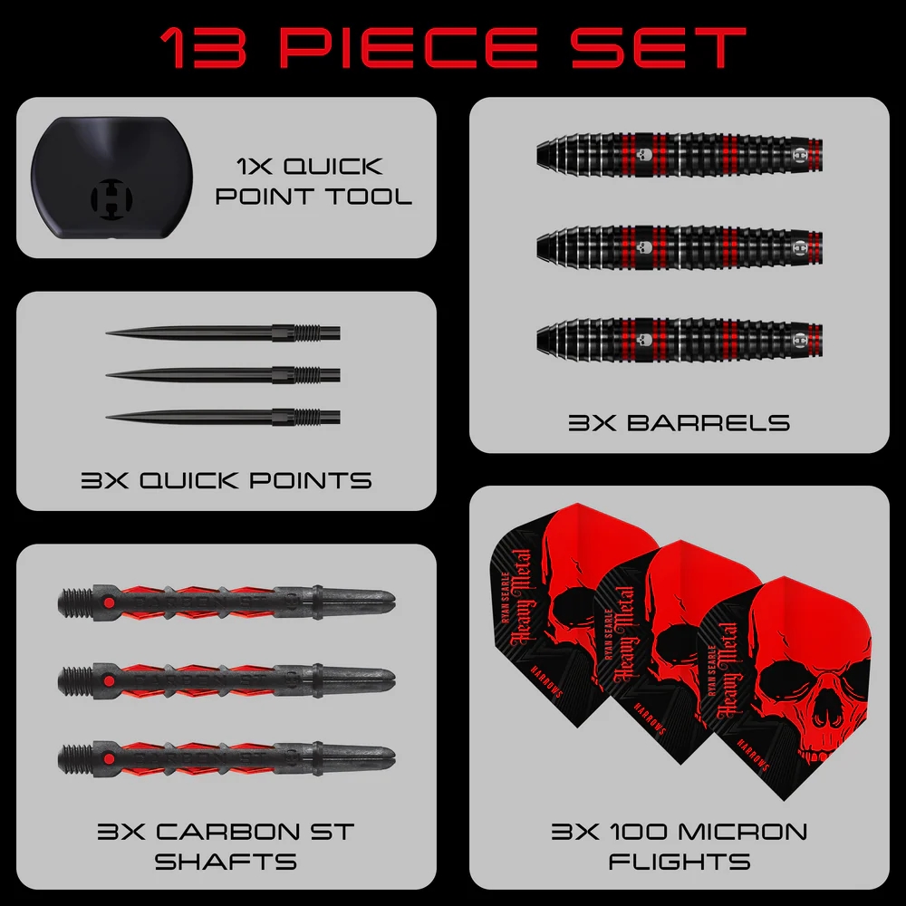 Harrows Ryan Searle 90% Quick Point Dart Oku