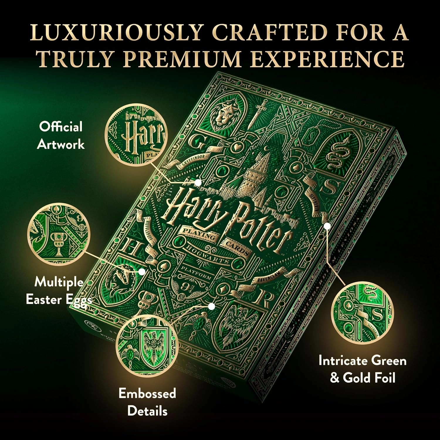 Theory11 | Harry Potter Deck-Green (Slytherin) Oyun Kartı