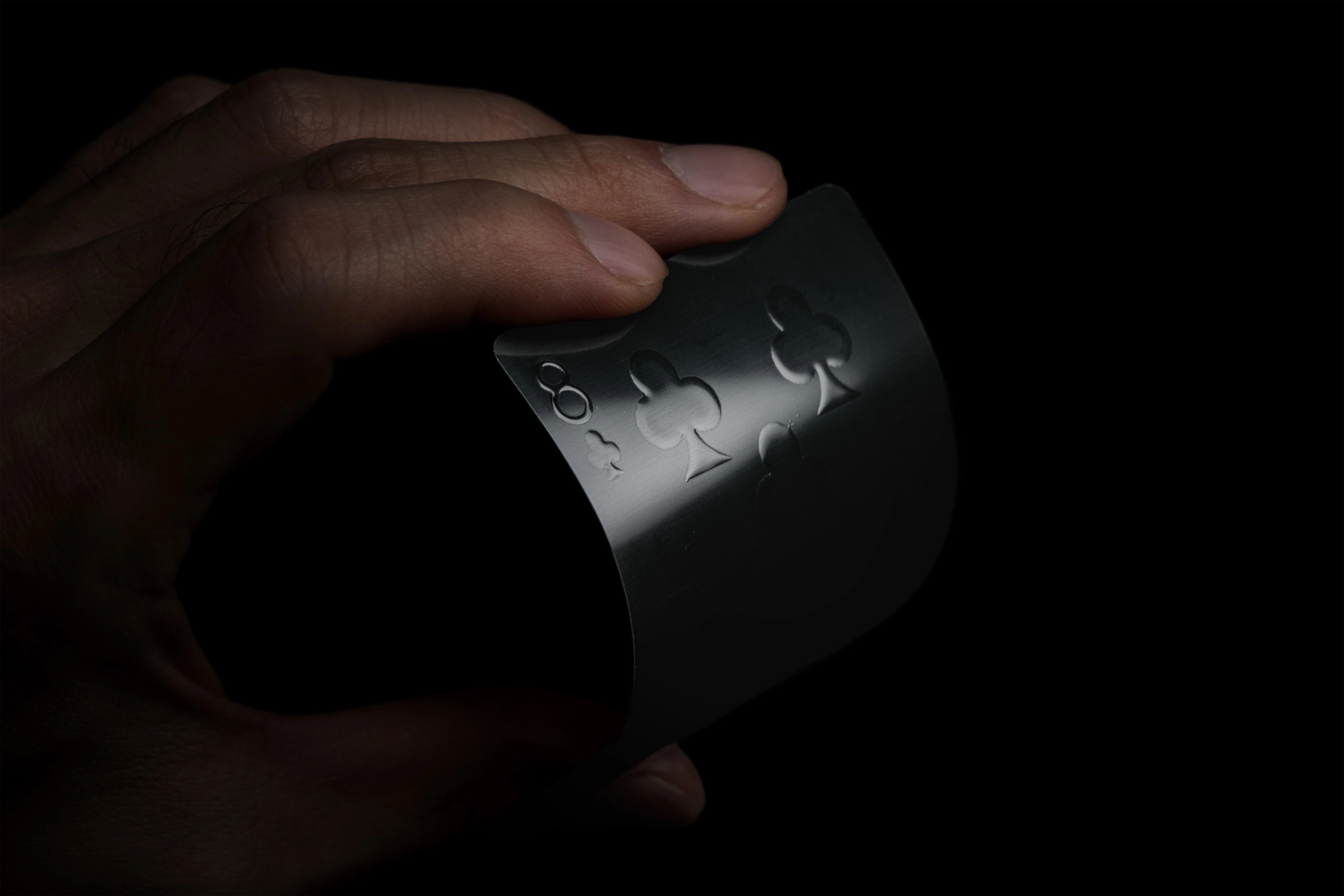 Aqua Black Invisible İskambil Kağıtları