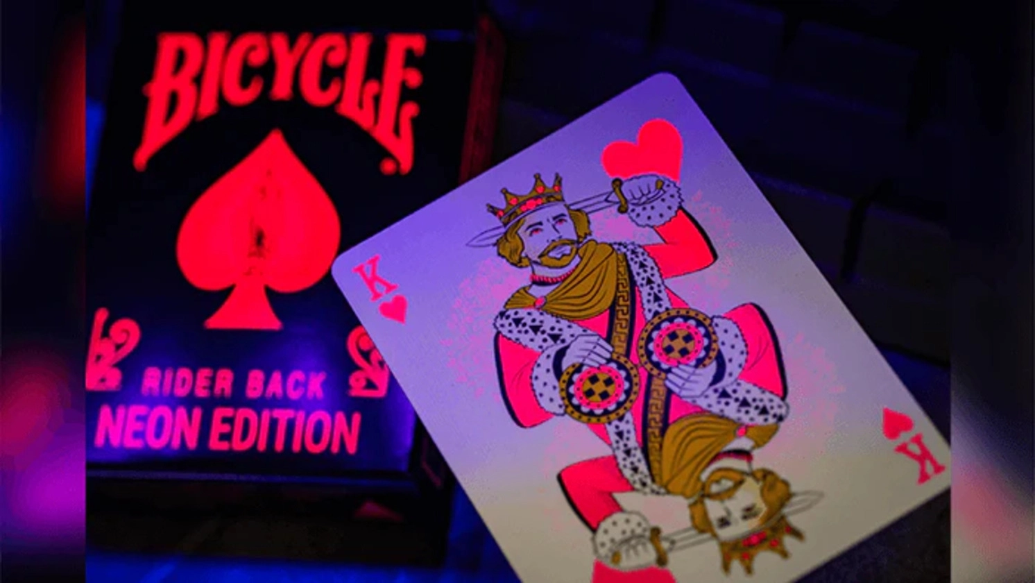 Bicycle Star-Fire Pink Neon Oyun Kartı