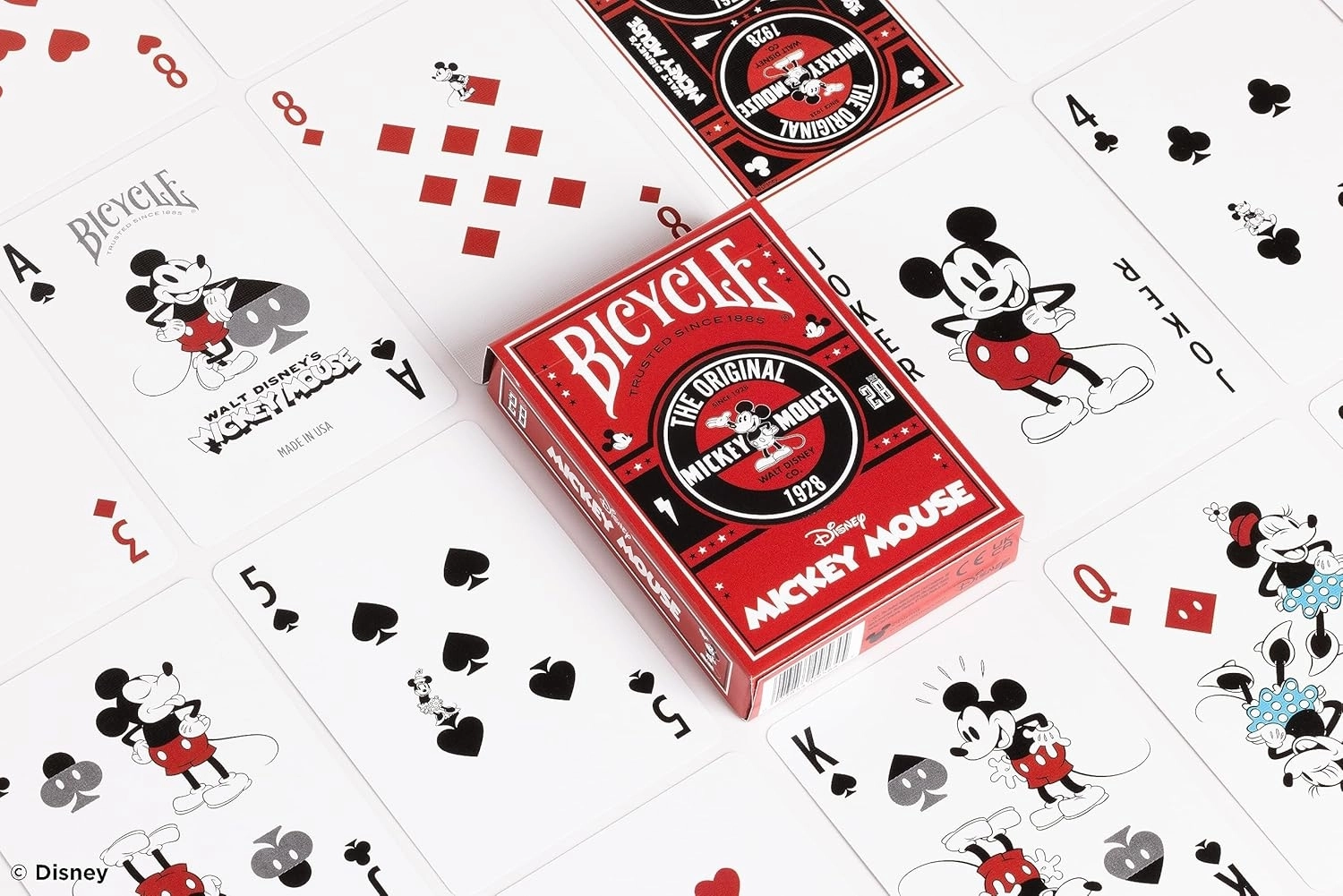 Bicycle | Disney Klasik Mickey Mouse (Kırmızı) Oyun Kartları