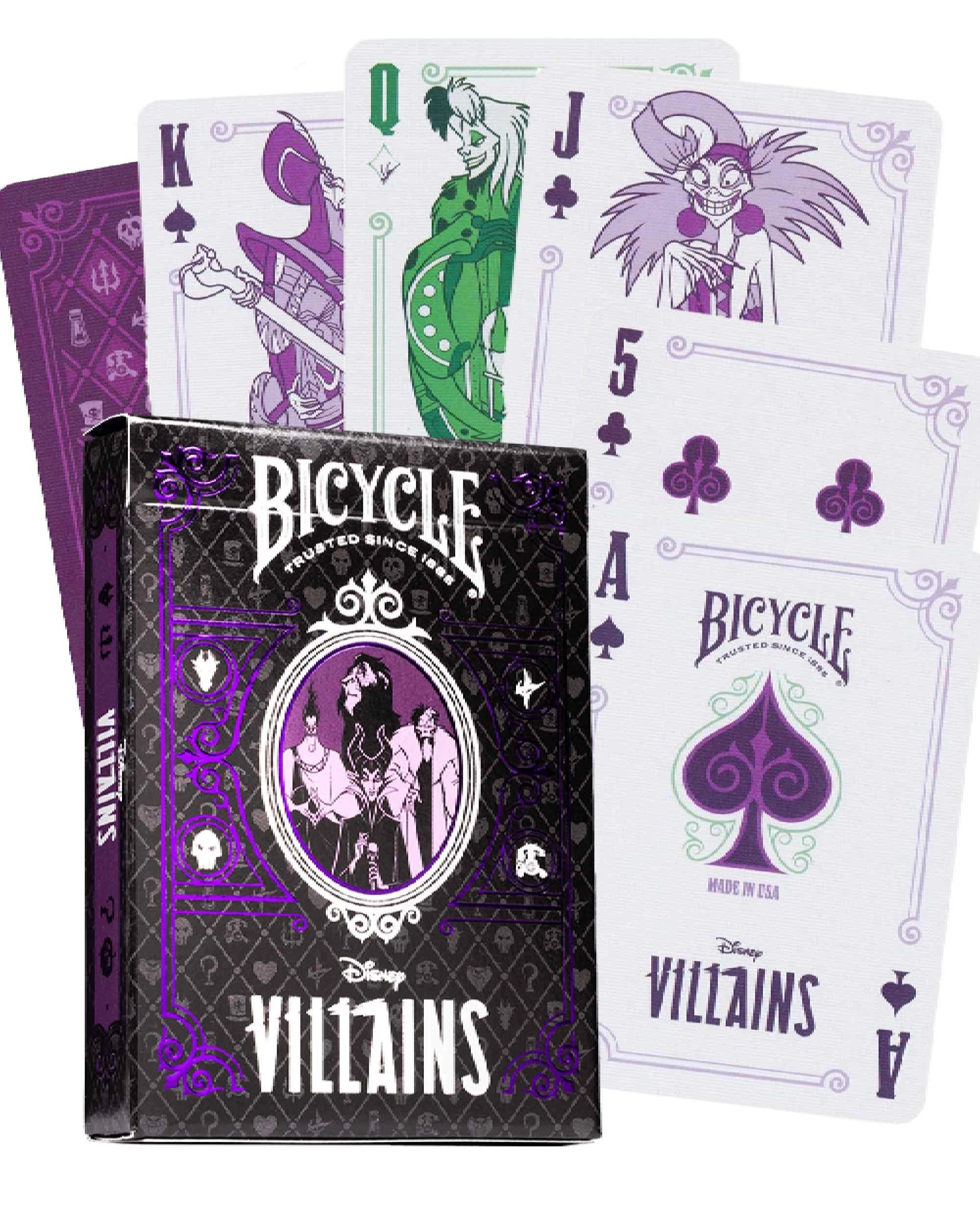 Bicycle | Disney Villains Mor Renkli Deste Oyun Kartı