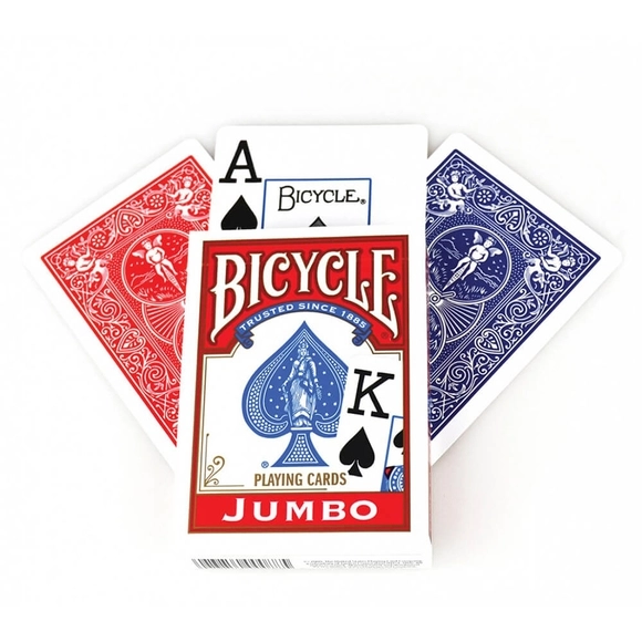 Bicycle | Rider Intern. Back Jumbo Index-Kırmızı Deste Oyun Kartı