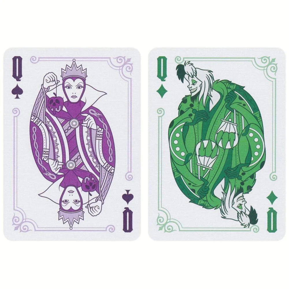 Bicycle | Disney Villains Yeşil Renkli Deste Oyun Kartı